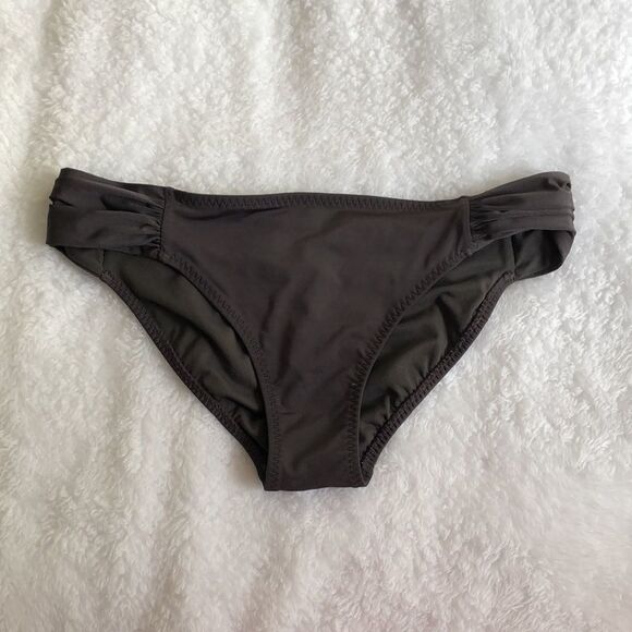 Athleta Shirred Tankini And Bikini Bottom Size S GUC Gray - Picture 7 of 12